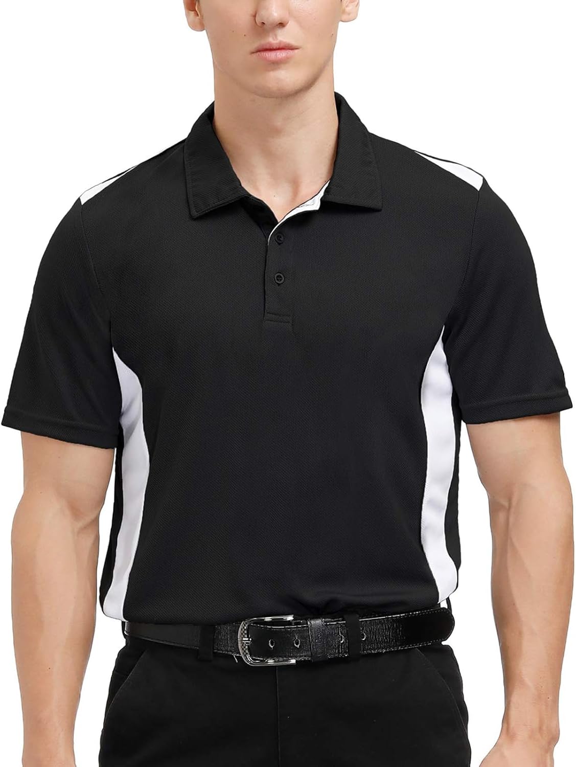 MOHEEN Men's Golf Polo Shirts - Moisture-Wicking, Sun Protection | Sizes M-7XL