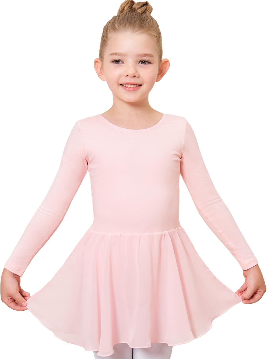 Stelle Ballet Leotard for Girls - Long Sleeve Toddler Dance Outfit with Skirt | Classic Style