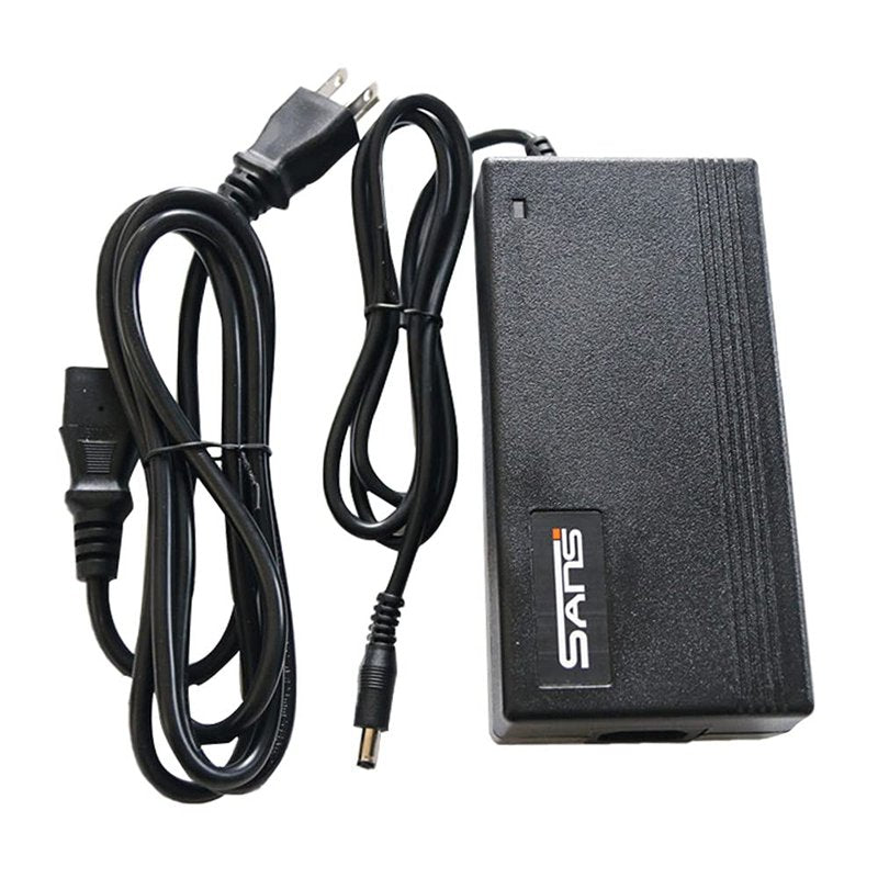 Syvrac 48-54.6V 2A Electric Bike Charger for 48V Lithium Battery Input Voltage AC120V(DC2.1MM Jack Connector)