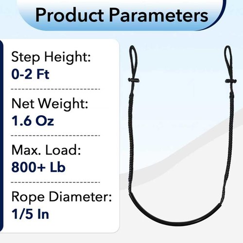4 PCS Climbing Stick Aider for Hunting - UHMWPE Single Step Aider, Single Step Climbing Stick Aider, Single Step Aider for Loads Up to 800 LB, Hand-Braided Lightweight Rope Ladder Tree Stand Step
