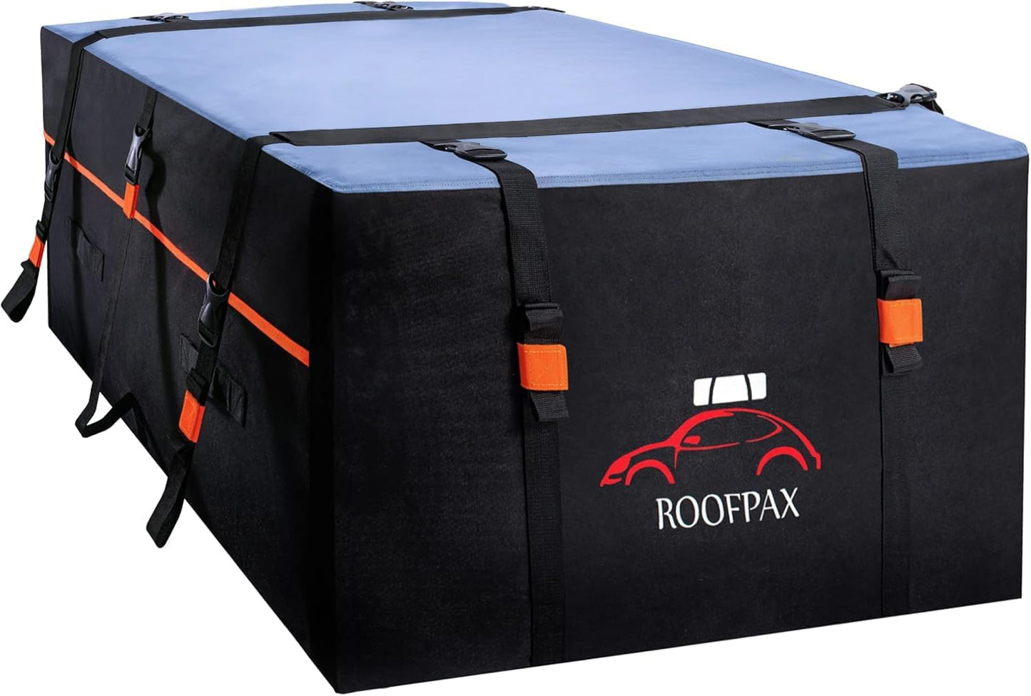 RoofPax Expandable Rooftop Cargo Carrier Bag - Waterproof 15/19 Cft Storage with Double Zippers & Heavy-Duty Straps