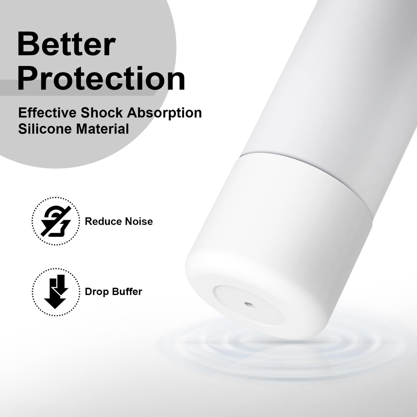 Alwenid 2PCS Silicone Water Bottle Boot for Owala 32 Oz, Anti-Slip Protective Sleeve Bottom Bumper Protector for FreeSip, Twist, and Flip Stainless Steel Water Bottles (White)