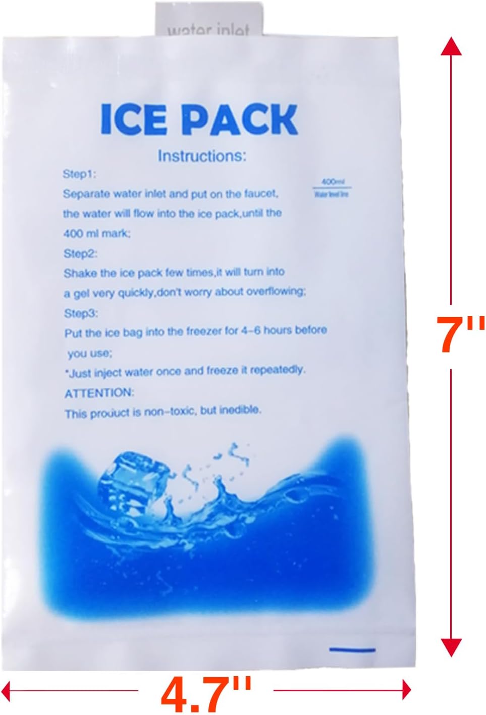 Skiennix 12Pcs Gel Ice Packs - Reusable Cold Packs for Cooling Vests & Injury Relief