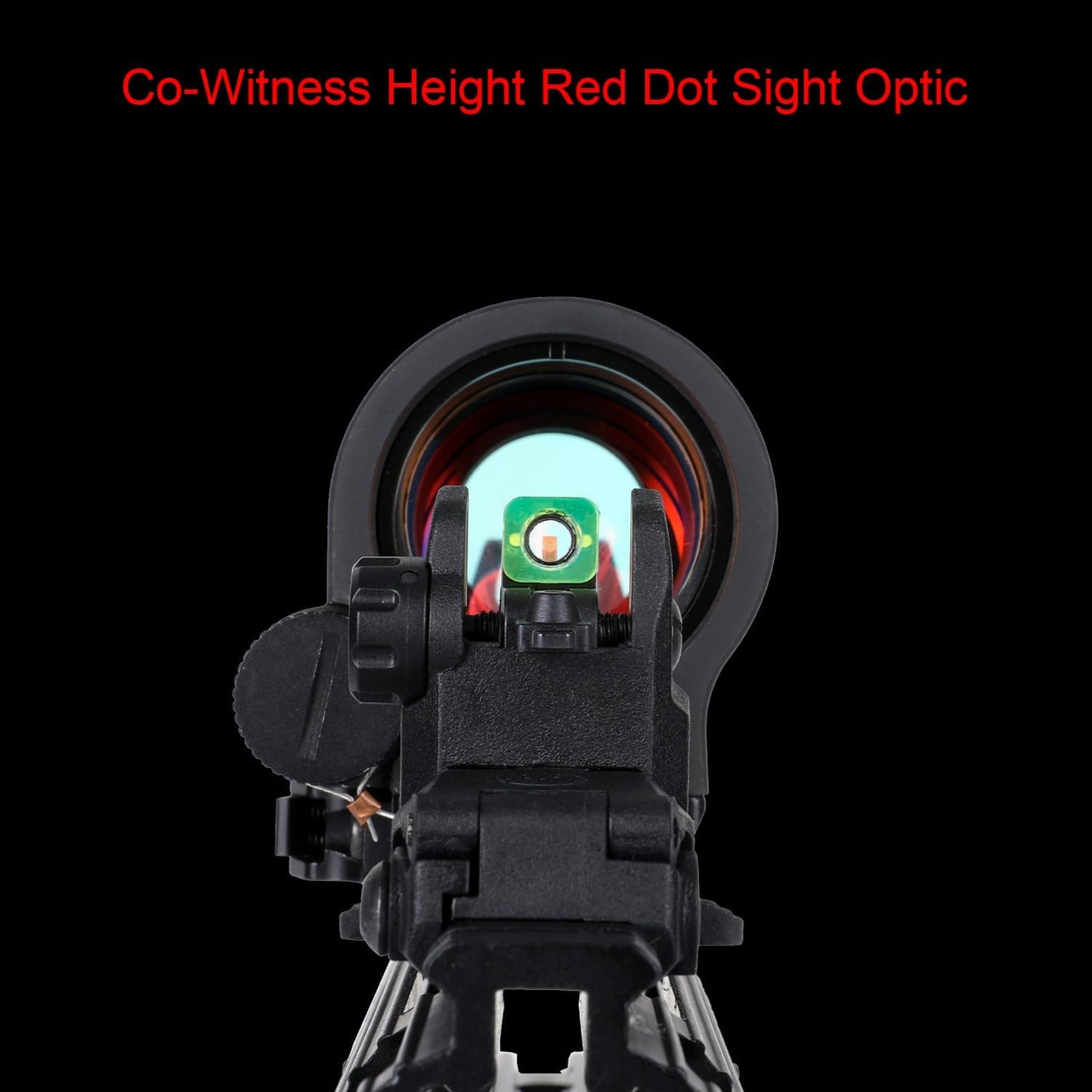 Skiennix Fiber Optic Sights - Tool-Free Adjustable Flip Up Front & Rear Backup Sights | Red & Green Dots