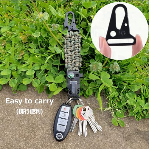 Heavy Duty Metal Sling Clip - Tactical HK Hook Swivel Snap Buckle - Black 1.25" - 6 Pack
