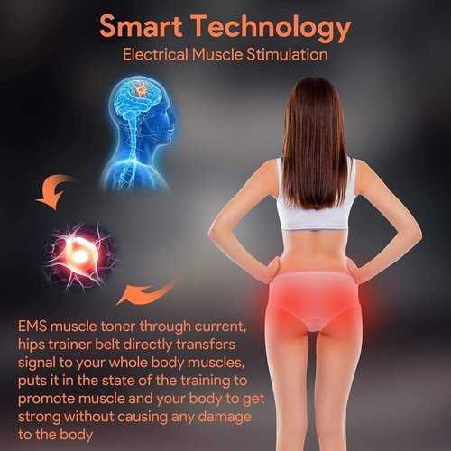 FOPIE HIPS Trainer, ABS Stimulator Electronic Muscle Toner, Smart Wearable Butt Lifting Machine, Body Beauty Intelligent Workout Equipment for Men Women