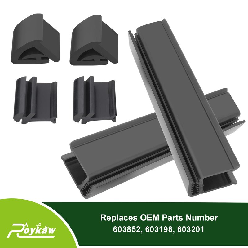 Roykaw Golf Cart Windshield Clips Kit for EZGO RXV 2008-up Gas and Electric Models - Include Top & Bottom Sash Clips, Replaces OEM # 603852, 603201, 603198, Only fits 1-1/4" Square Frame
