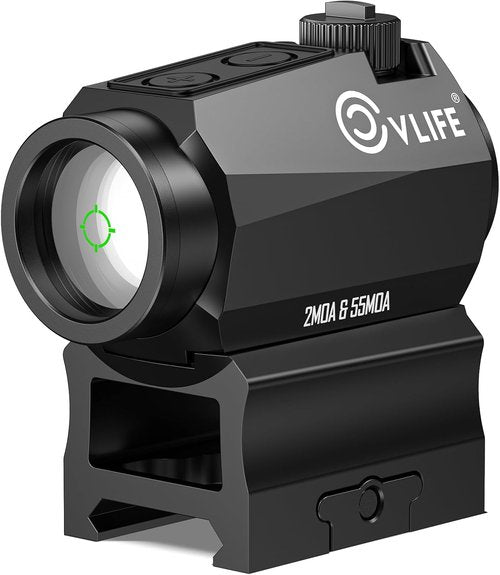 CVLIFE Green Dot Sight - 2 MOA Reticle with 50,000H Runtime | 1x20mm Optics Scope, IPX7 Waterproof