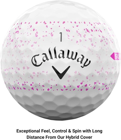 Callaway Golf Supersoft Golf Balls - 2023 Pink Splatter Design for Enhanced Performance