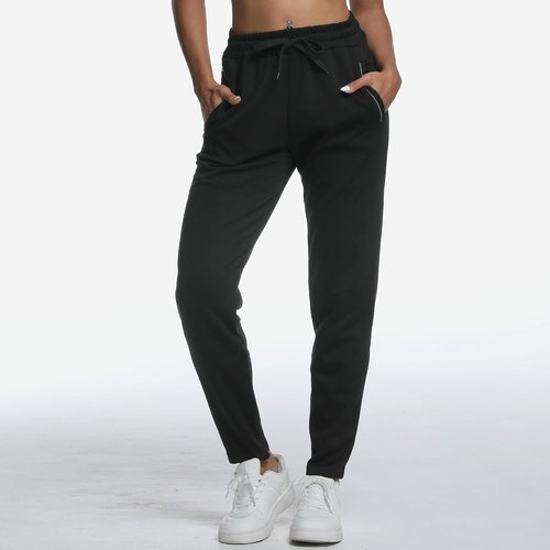BROKIG Women's Cloudloft Joggers - Soft Athletic Sweatpants with Zipper Pocket | Tapered Design for Lounge & Workout