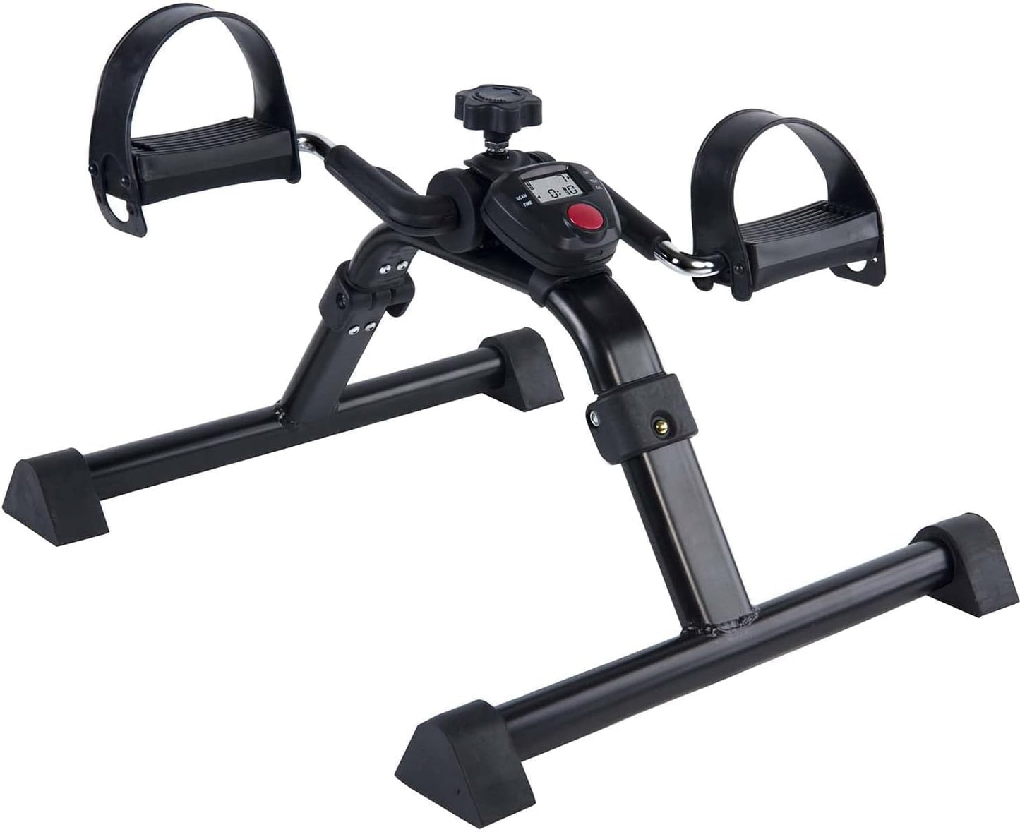 Vaunn Medical Under Desk Bike Pedal Exerciser - Electronic Display & Memory Foam Knee Pillow Bundle