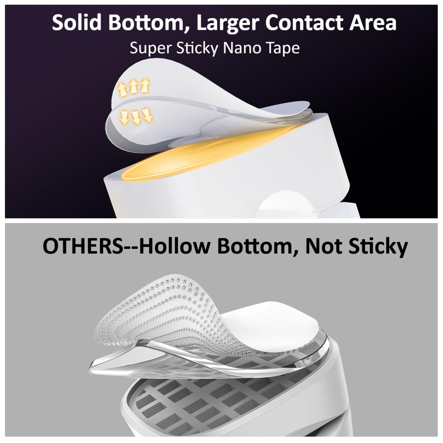 Rotatable Cord Organizer, Enhanced Spring Cable Clips, Strong Adhesive Cable Management, Desk Cord Holder for Nightstand, Office Accessories and Car (8*White)