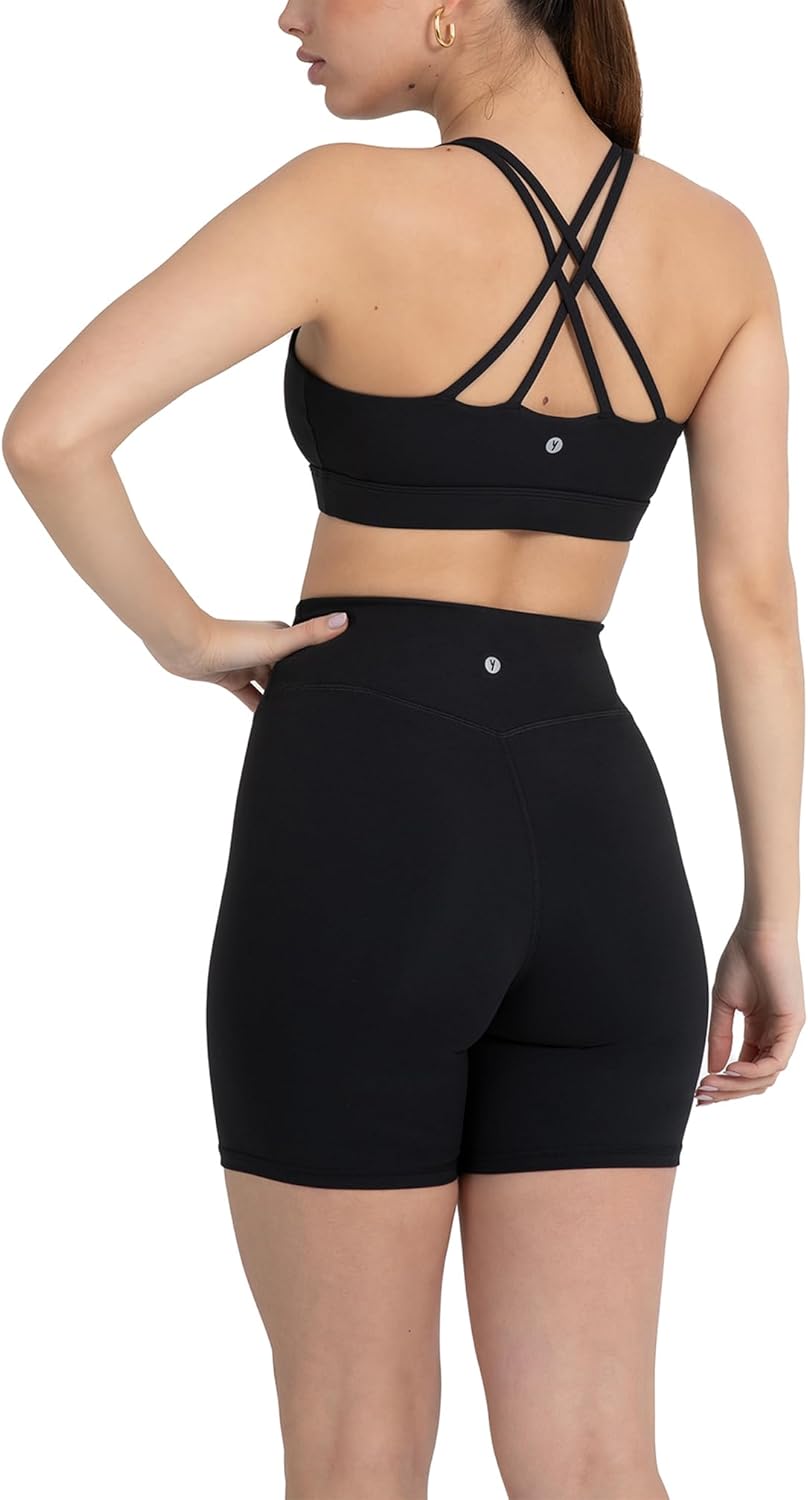 YITTY UltraLuxe High Waist Biker Shorts - 3''/6'' Squat Proof, Tummy Control for Yoga & Workout