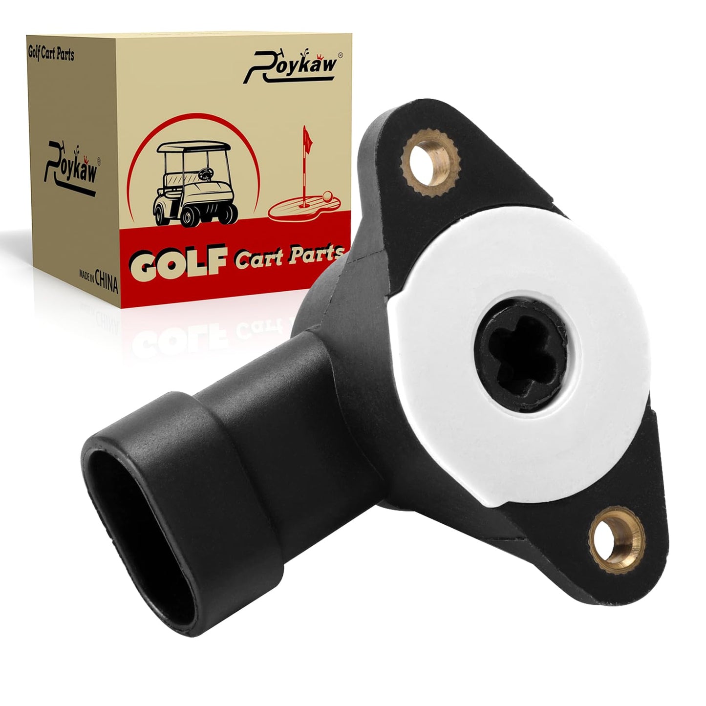 Roykaw Golf Cart Accelerator Position Sensor Brake Pedal Rotary Sensor for EZGO RXV 2008-up Electric Golf Cart,OEM#600019