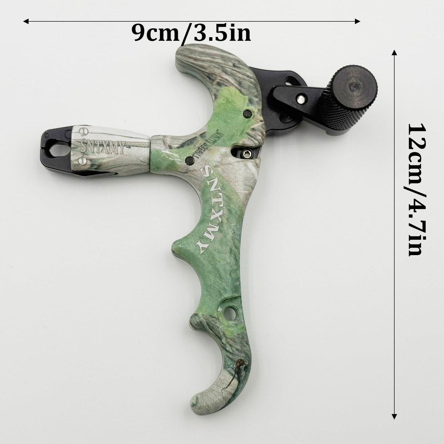 sntxmy Bow Release for Compound Bow, Archery Release Trigger, Compound Bow Release, Thumb Release. (4 Finger Bow Release, Camo)
