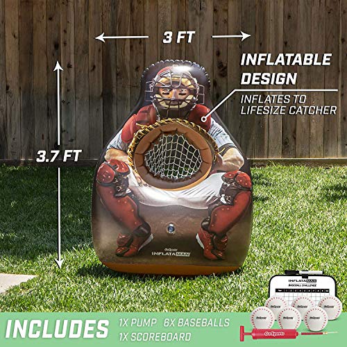 Inflatable Baseball Catcher Pitching Game - Inflataman Set