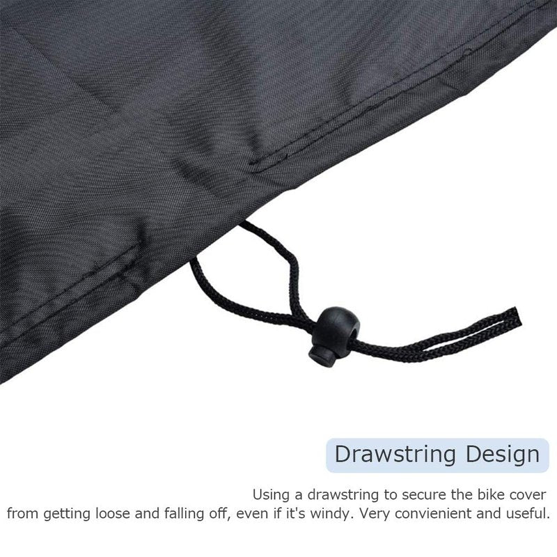 Xuuza Excercise Bike Cover, 210D Waterproof Spinning Bicycle Treadmill Cover For Indoor Outdoor Use, Upright Protective Dustproof Cycling Covers With Drawstring And Storage Bag
