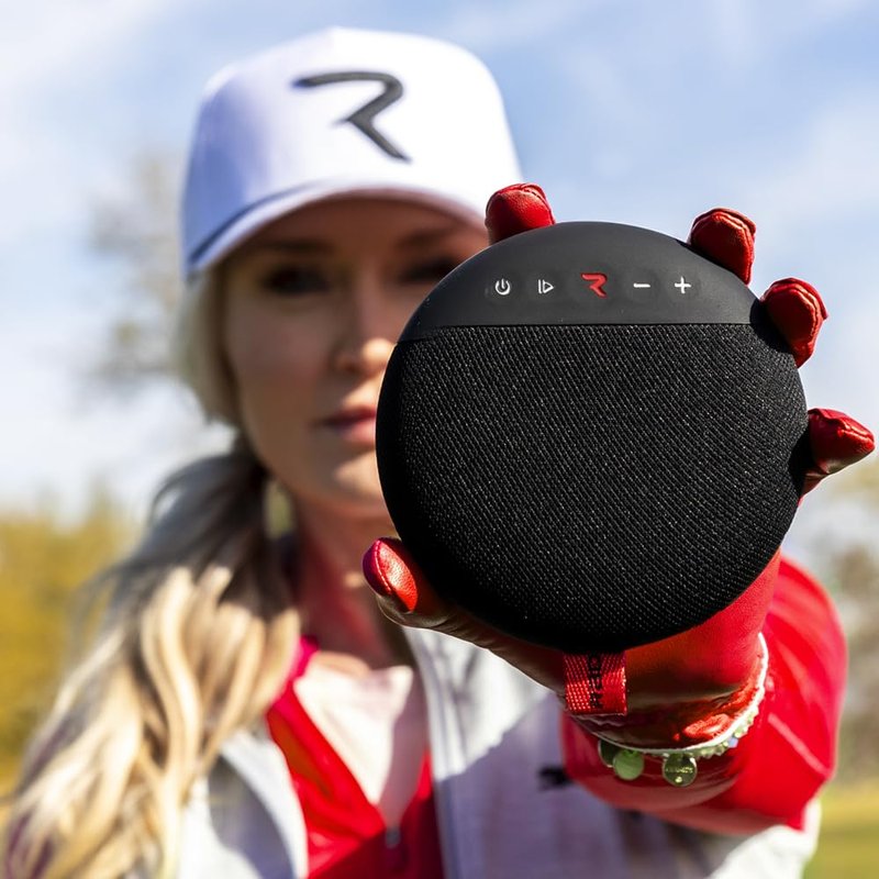 Rad Golf Sound - GPS Bluetooth Golf Speaker with Super Strong Magnet to Attach to Golf Cart – IPX7 Waterproof – Dual Pairing syncs Two Speakers Together at The Same time
