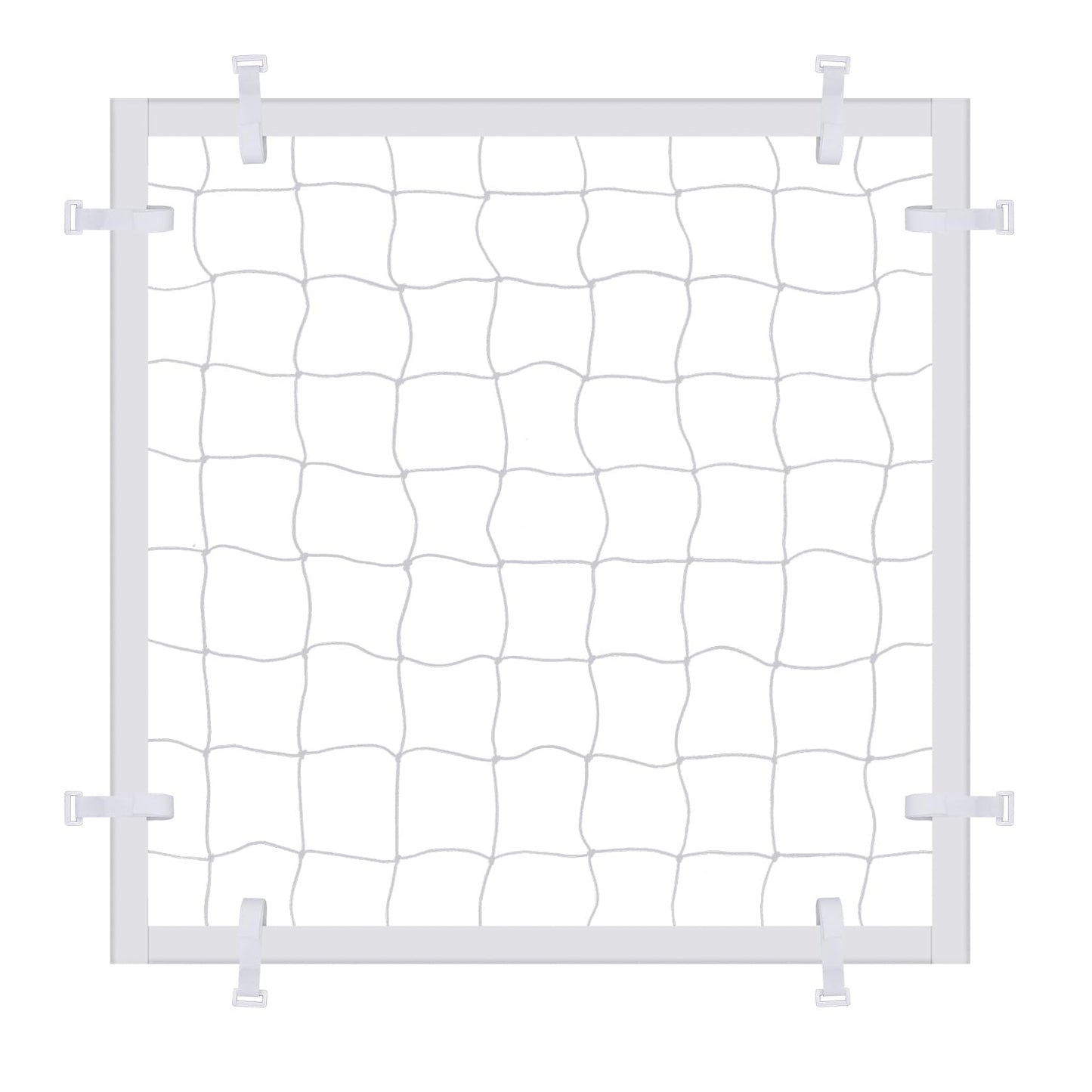 VioraWhite 3ft x 3ft Soccer Goal Net Replacement Universal Patch Sports Net Repair Kits Weather Resistance Soccer Goal Netting Replacement Patch for More Sport Nets Quick Fixes(With Fixed Accessories)