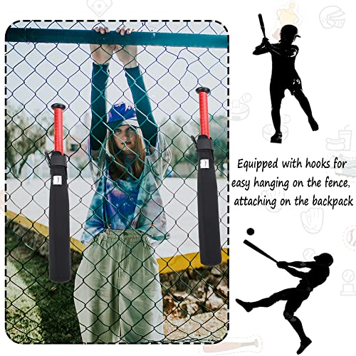 ILHSTY 4 Pack Bat Sleeve Protectors for Baseball & Softball - Black