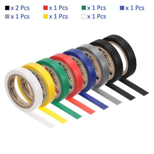M METERXITY 8 Pack Racquet Overgrip Tape - Badminton Tennis Racket Grip Finishing Tape Wrap Tape Sticky Non-Slip, Apply to Tennis Racket (26Ft, 7 Colors)