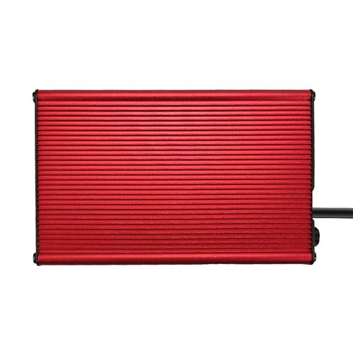 48V 5A RXV Golf Cart Battery Charger for Ez-Go EZgo TXT with RXV Plug 3 Prong, Red Aluminum Shell