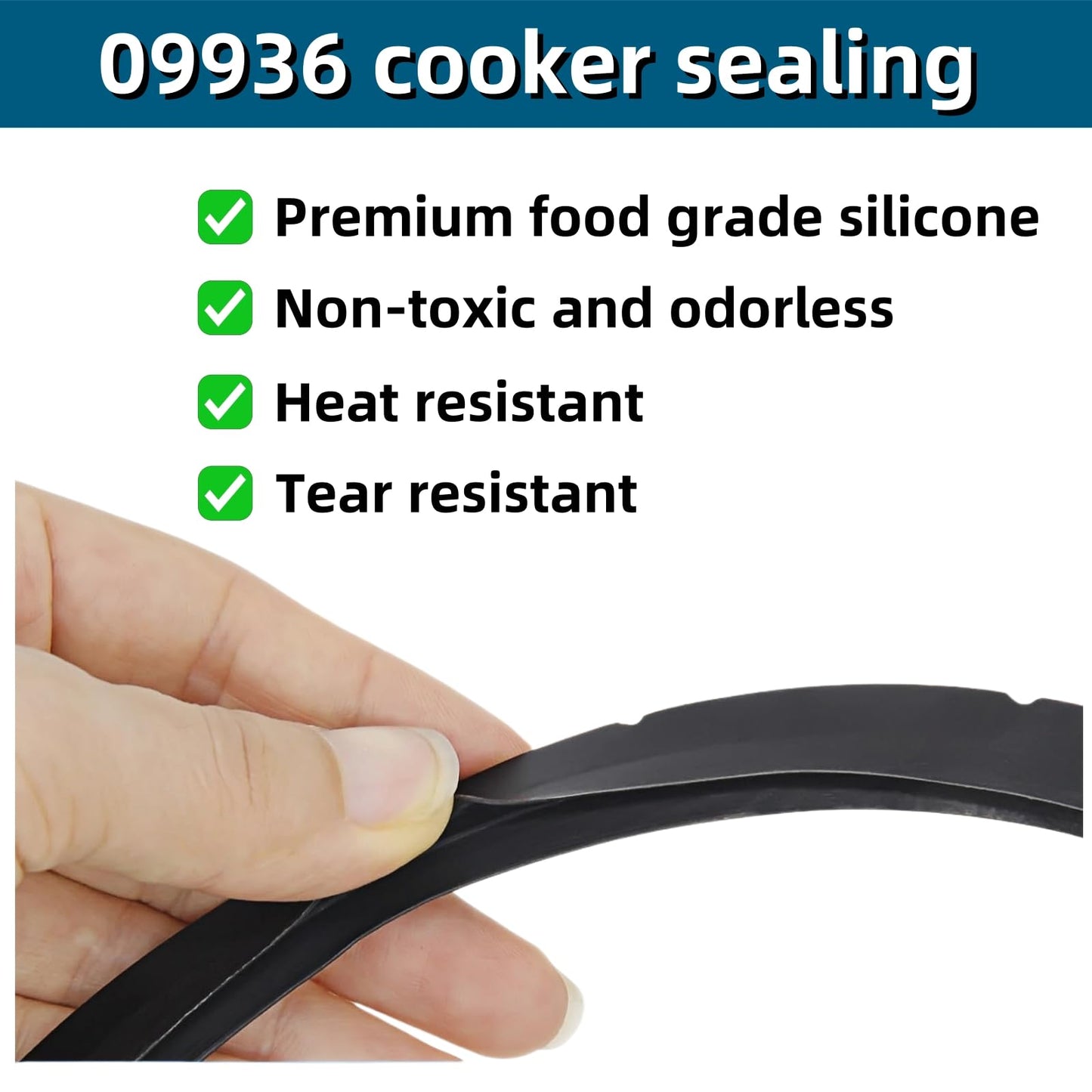 09936 Pressure Cooker Sealing Ring, Overpressure Plugs Fit for Presto Pressure Cooker, Model 4 Quart 6 Quart, Replace 0126002 0136102 0136403 0136304 0136001 0216001