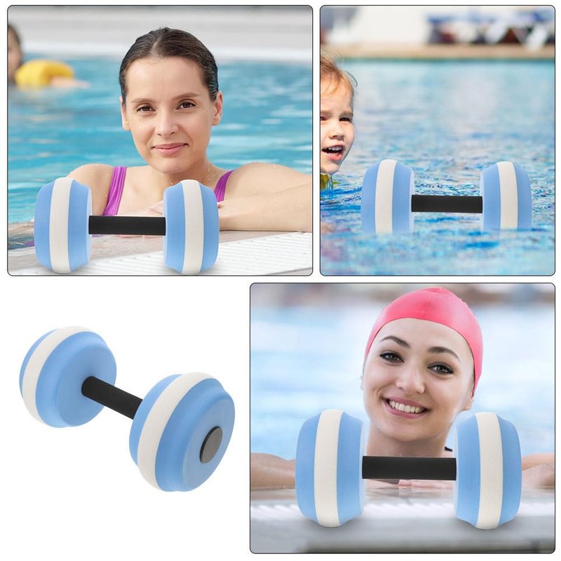 Sosoport Water Dumbbells for Pool Exercise Lightweight Eva Floating Resistance Weights for Swimming and Aqua Fitness 10.2X5.5X5.5 Inches