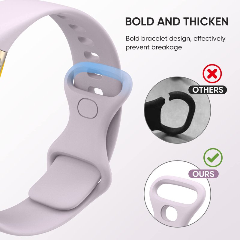 [12-Pack] Silicone Bands for Fitbit Charge 5, Replacement Bands for Charge 5 (Small Size)