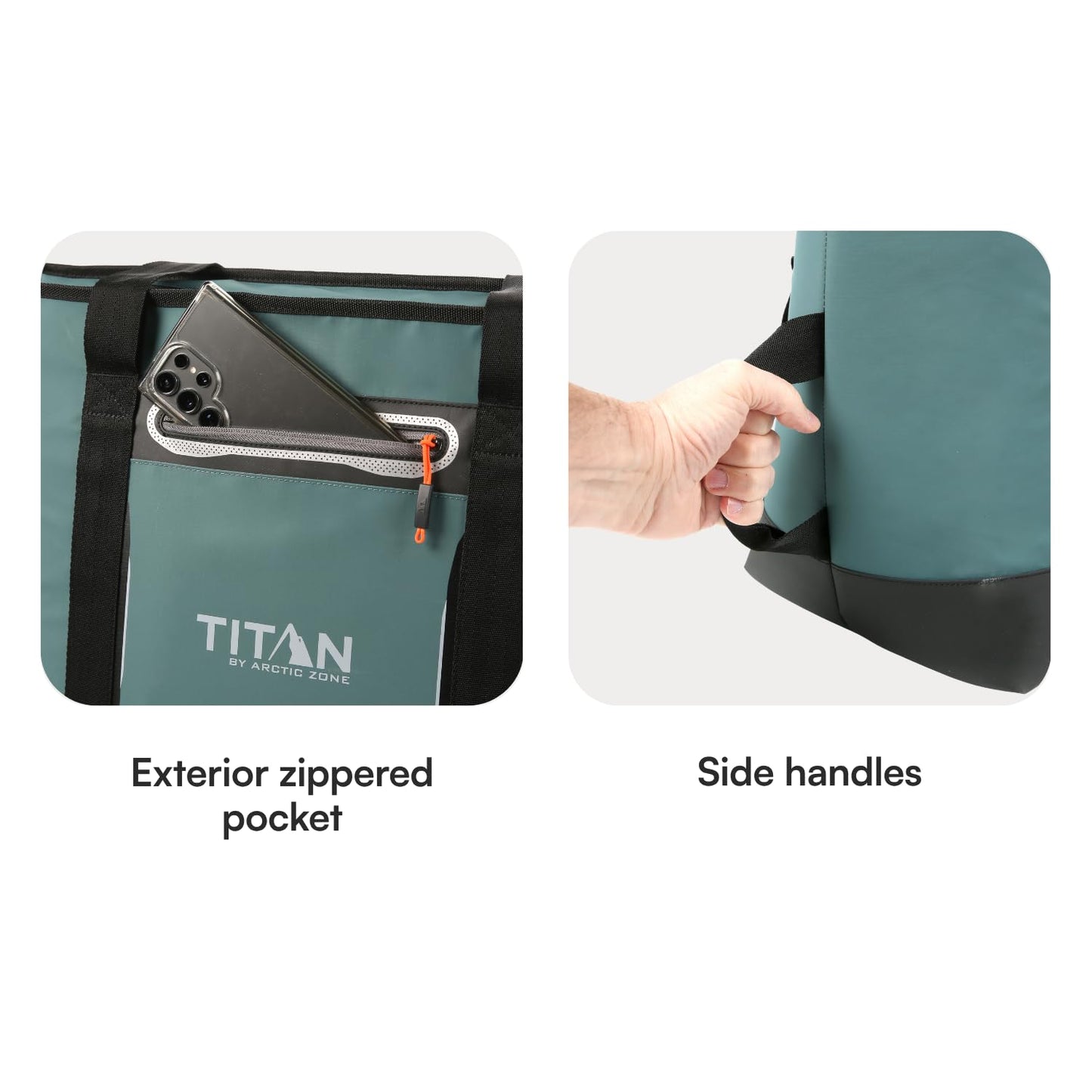 Titan by Arctic Zone 30 Can Cooler Tote with Strap, Jungle Hunt