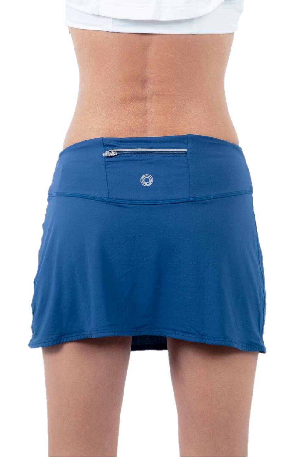 BloqUV Women's UPF 50+ Active Wrap Skort (Navy, Small)