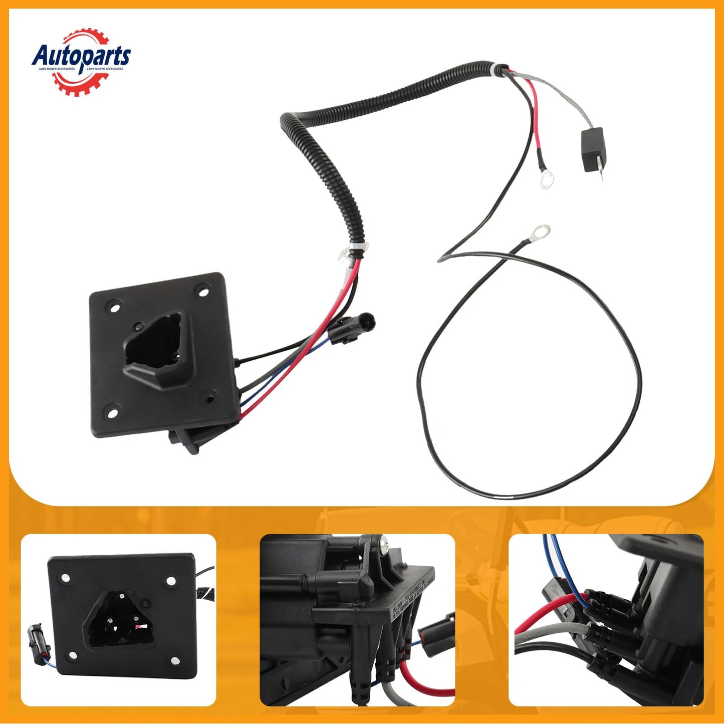 Autoparts 48V Golf Cart Receptacle 602529 Replacement for EZGO RXV TXT