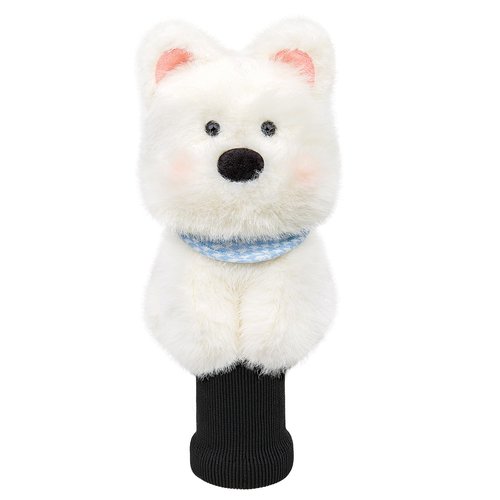 Cute Dog Golf Headcover, Animals Plush Golf Club Head Covers, Small Size Fits Hybird and Irons, Large Size Fits Standard 460cc Driver Head