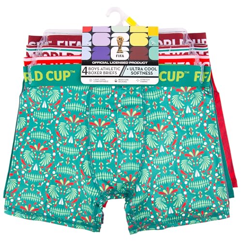 Athletic Boxer Briefs 4-Pack for Kids - Mexico, USA & Argentina