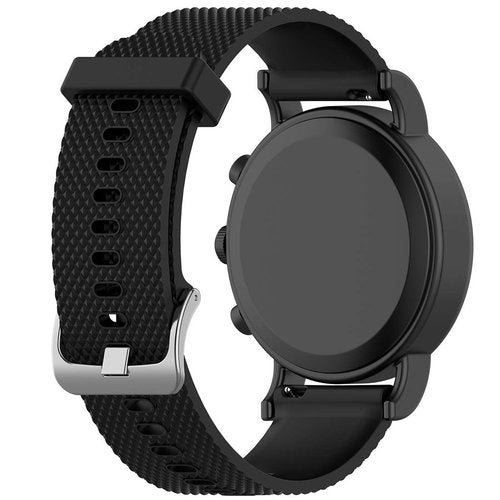 Disscool Replacement Bands for Timex Weekender and Timex Expedition, Soft Silicone Strap, Black, 20mm