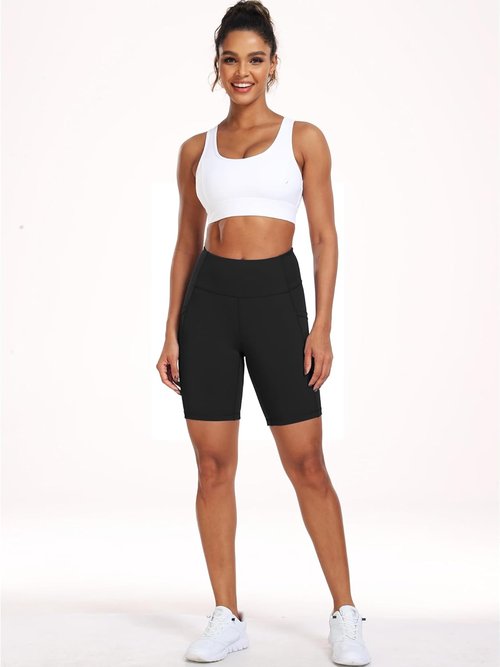 CADMUS High Waist Yoga Shorts - Naked Feeling Workout Biker Shorts for Women | 3'' to 8'' Sizes