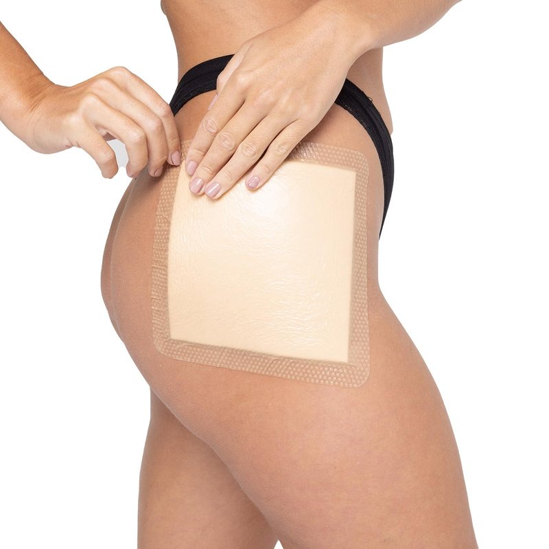 MEDSTOCK Silicone Foam Dressing with Border, 8"x8" (Pack of 5), Wound Care, Super Absorbent, Atraumatic Removal, Five Layers, Waterproof, Seals Wound Edges, No Adhesion Loss