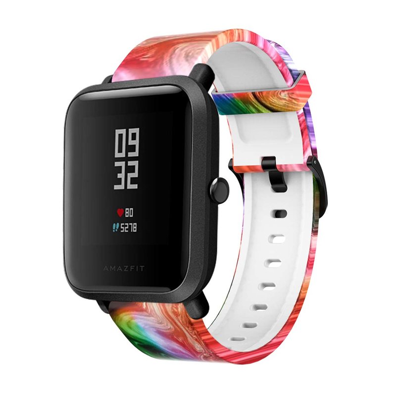 Compatible with Hero Band iii Bands 20mm Silicone Soft Quick Release Wristband Replacement Straps for Hero Band iii SmartWatch Band Women Men (SixColos-A)