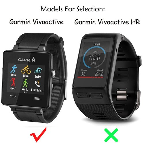 QGHXO Band for Garmin Vivoactive, Soft Silicone Replacement Watch Band for Garmin Vivoactive/Vivoactive Acetate (No Tracker, Replacement Bands Only) (10PCS Bands)