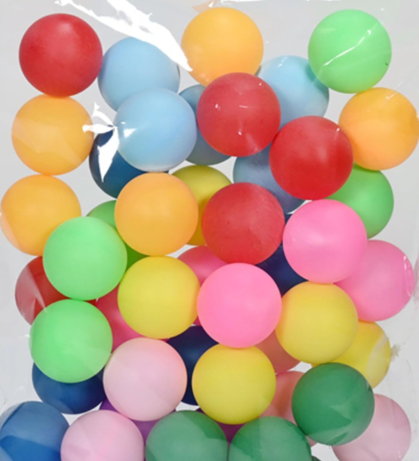 YYaaloa Table Tennis Balls - Colorful 40mm Ping Pong Balls for Games, Parties & DIY Crafts