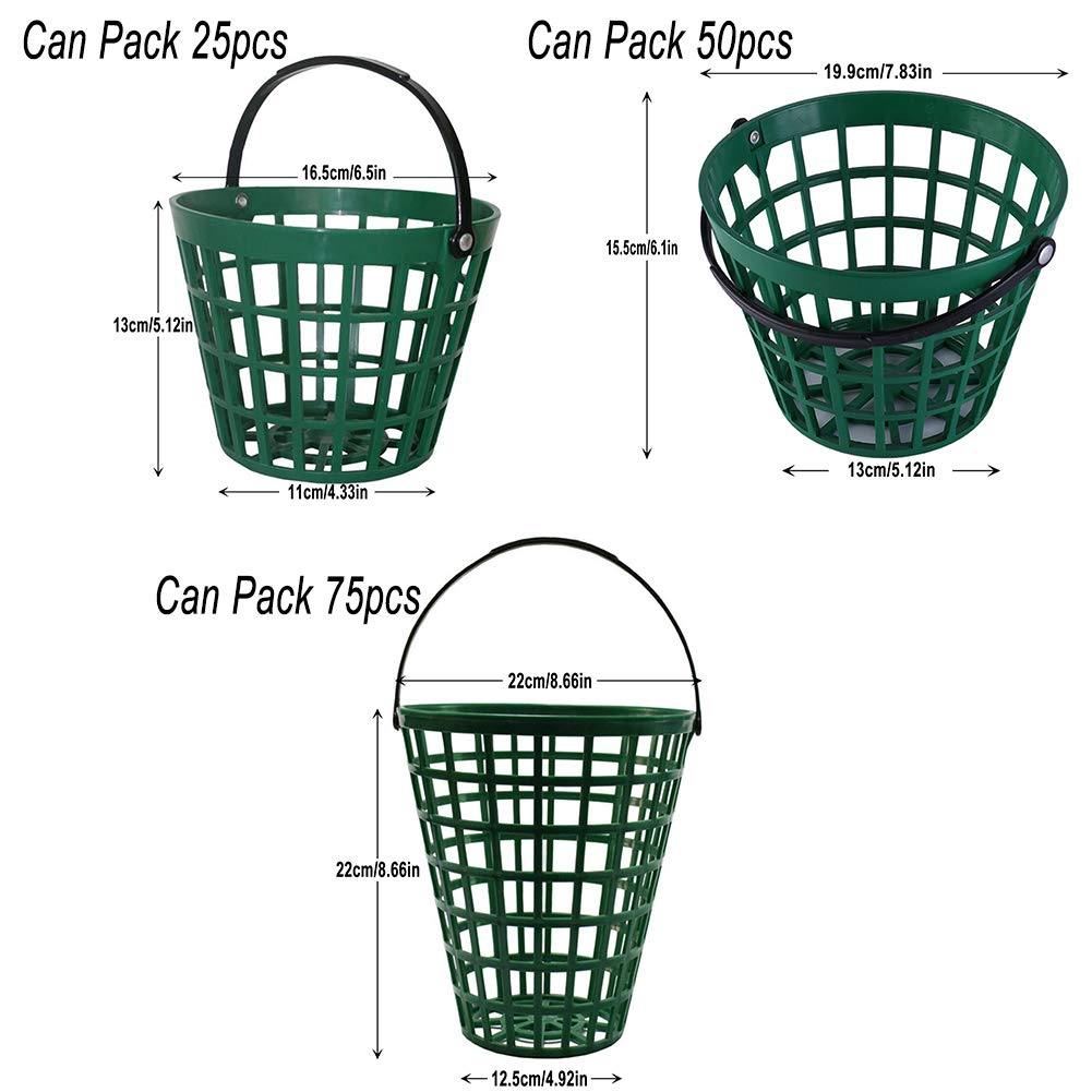 ZLY Golf Ball Basket, Golfball Container with Handle Ball Holder Contain Stadium Accessories