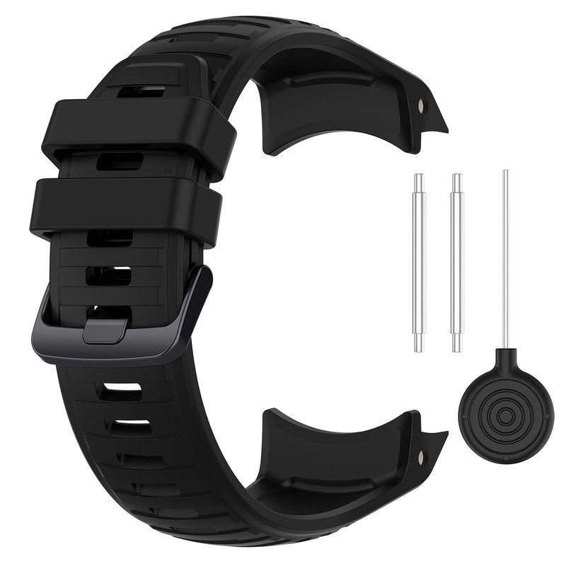 MOTONG Compatible with Garmin Instinct 2X Solar Replacement Band - Silicone Replacement Wrist Band Strap Compatible with Garmin Instinct 2X Solar(Silicone Black)