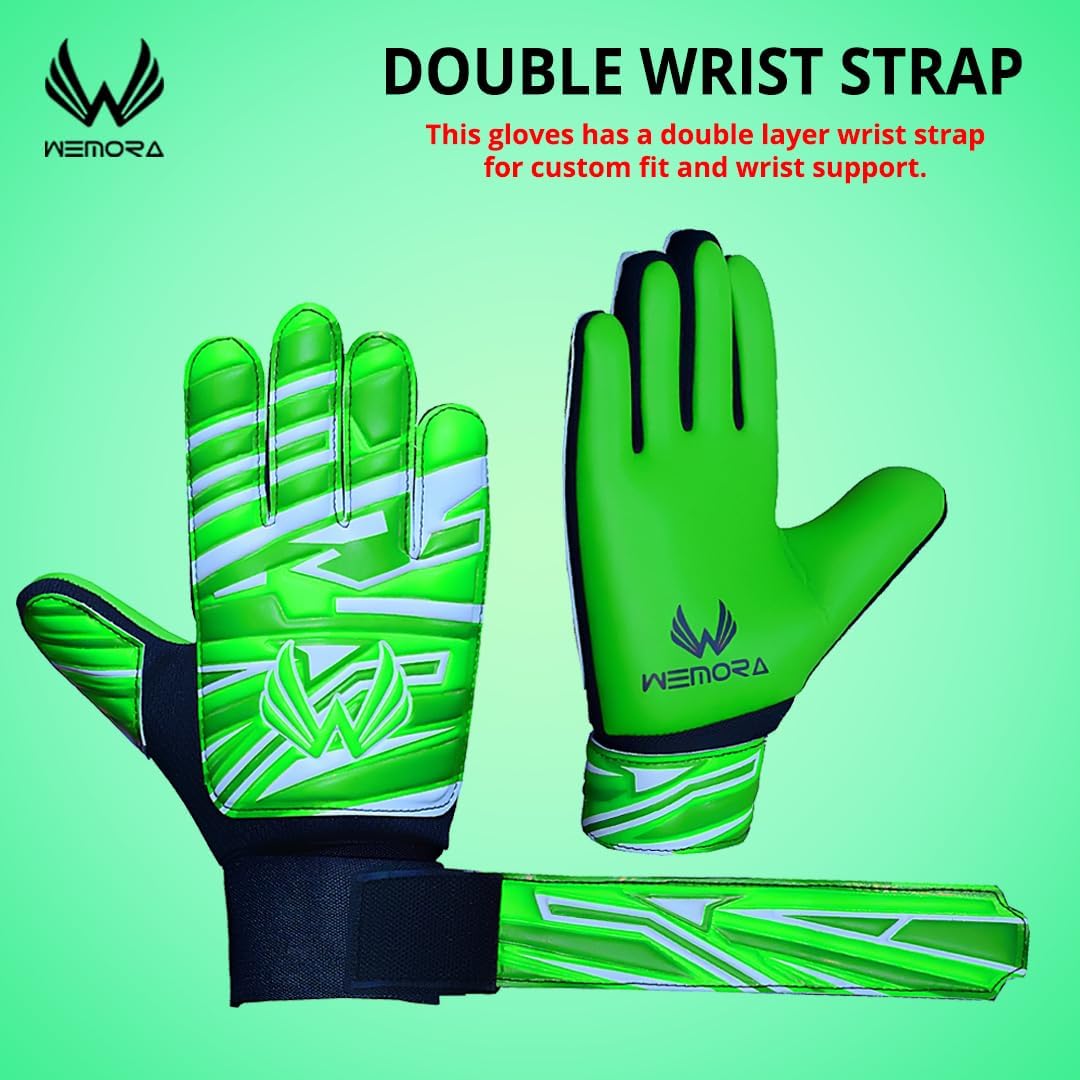 Skiennix Soccer Goalie Gloves - 4mm Anti-Slip Grip for Kids & Youth | Perfect for Junior Football Players
