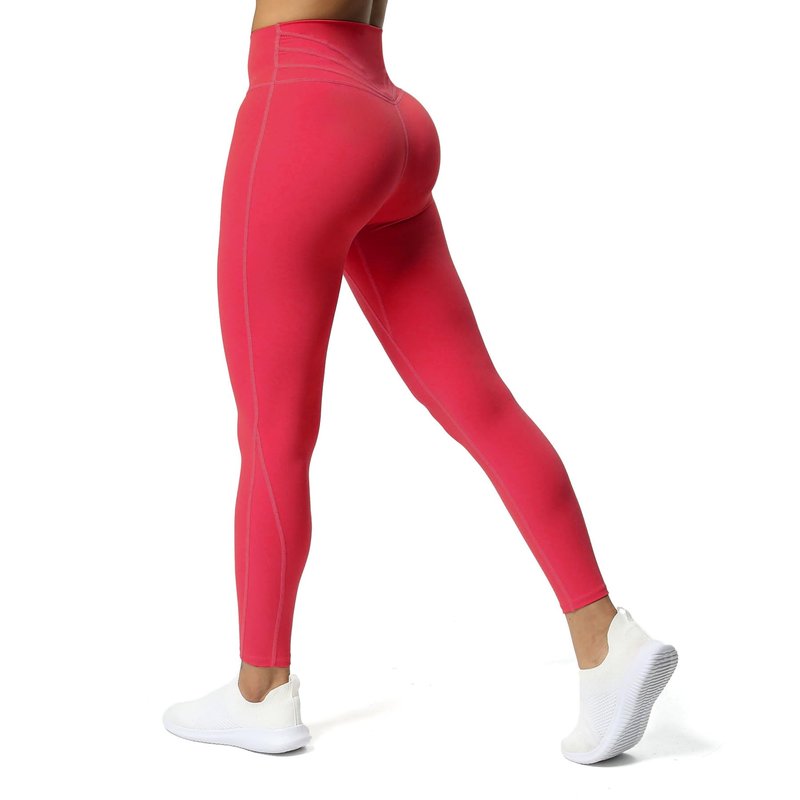 Aoxjox High Waisted Workout Leggings for Women Trinity Yoga Pants 26.5" (Love Potion, Small)