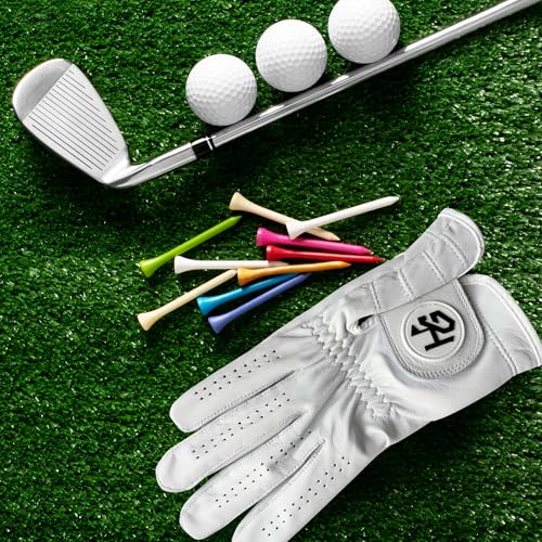 Men's Golf Gloves - Premium Cabretta Leather for Left Hand - Medium