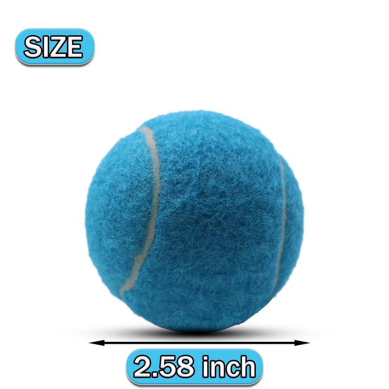 ZHUOKECE Tennis Balls, 90 Pack Training Tennis Balls Practice Balls, Pet Dog Playing Balls, fit for Beginner Training Ball (Multi-Color)