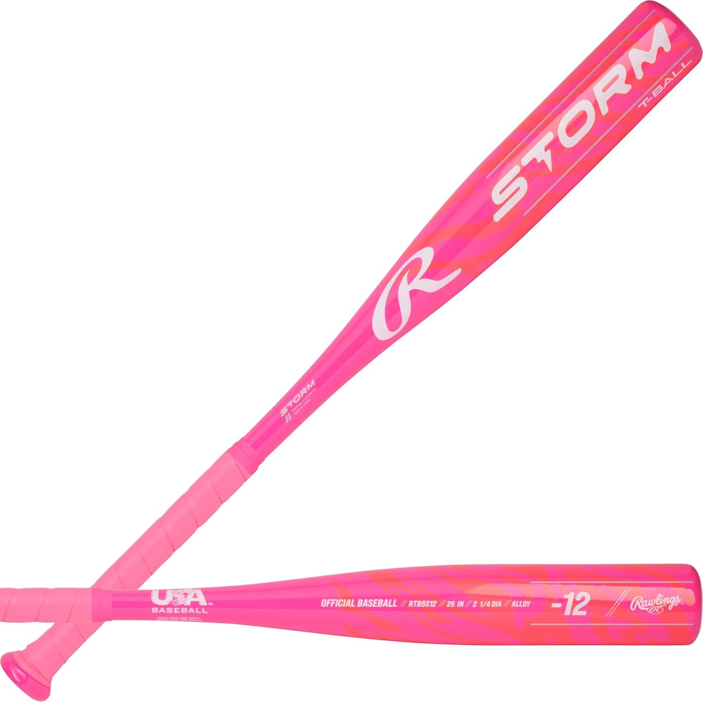 Rawlings Storm T-Ball Bat - Lightweight -12 Drop | Durable Alloy for USA Softball & Baseball