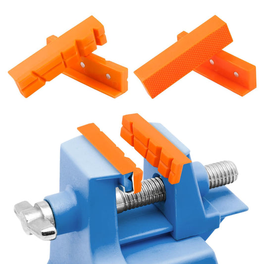 2 Pairs Vise Grip, Magnetic Reversible Pads, Vice Jaw Pads Universal Jaw Covers with Multi Grooves and Standard Waffle Surface, Vice Soft Jaws for Clamping, Woodworking, Plumbing