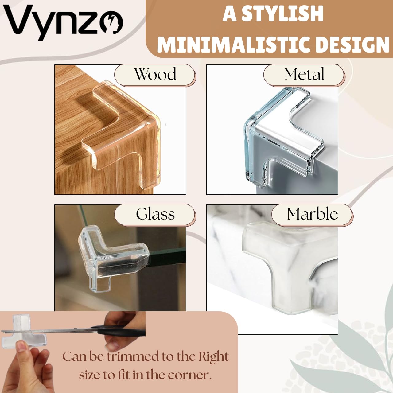 VYNZO 12 Pack Corner Protector Baby – T-Shaped Baby Proof Corners and Edges with Safety Bumpers, Soft Silicone Table Corner Covers Baby Safety, Corner Guards