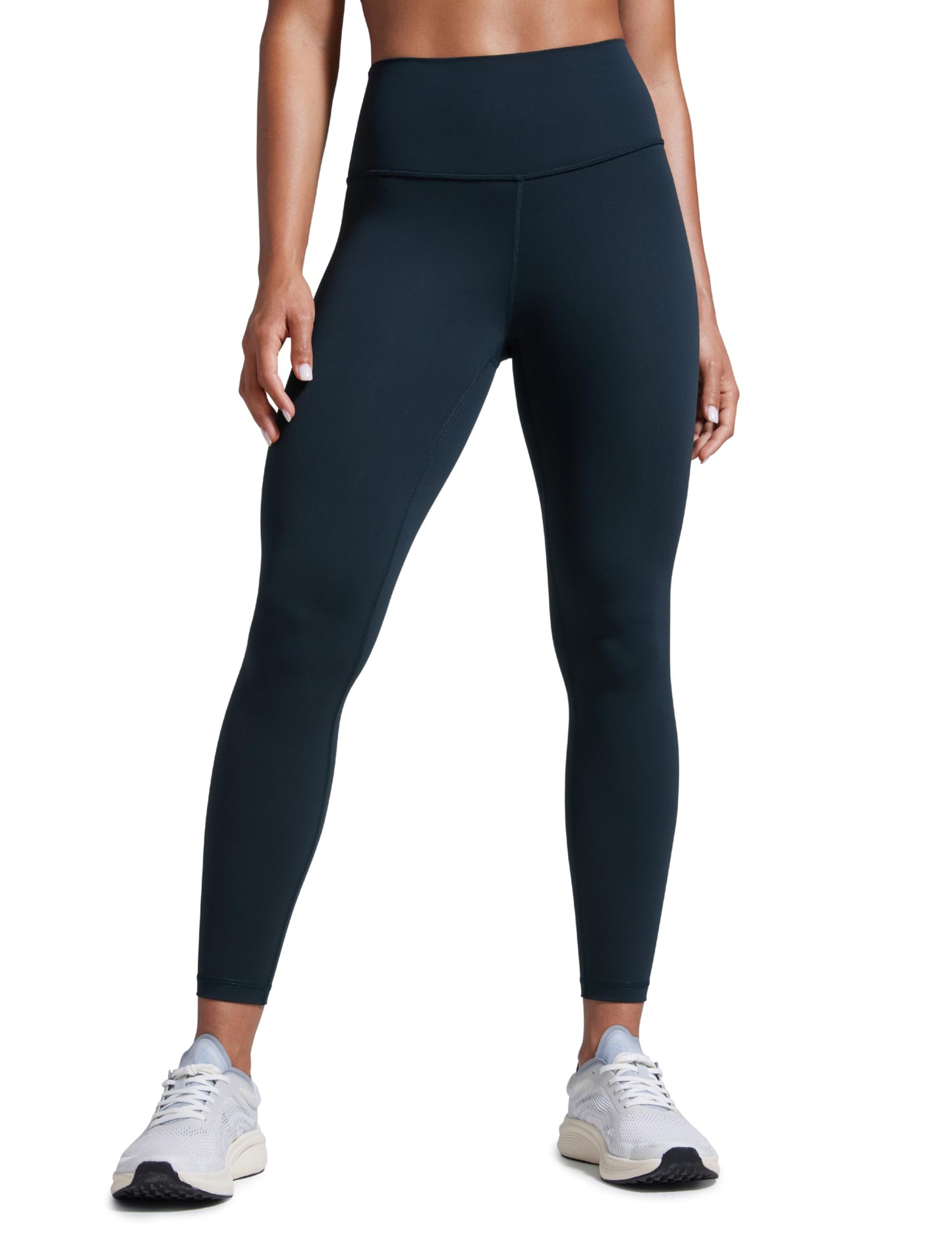 CRZ YOGA Womens Butterbreeze High Waisted Workout Leggings 25'' - Athletic Gym Running Yoga Pants Tummy Control True Navy Medium